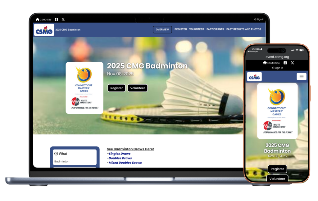 badminton registration software