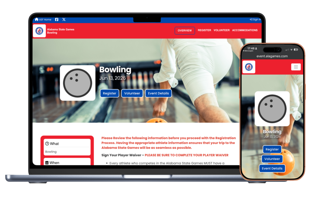 bowling registration software
