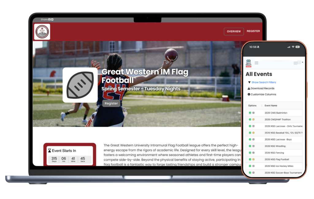 flag football registration software