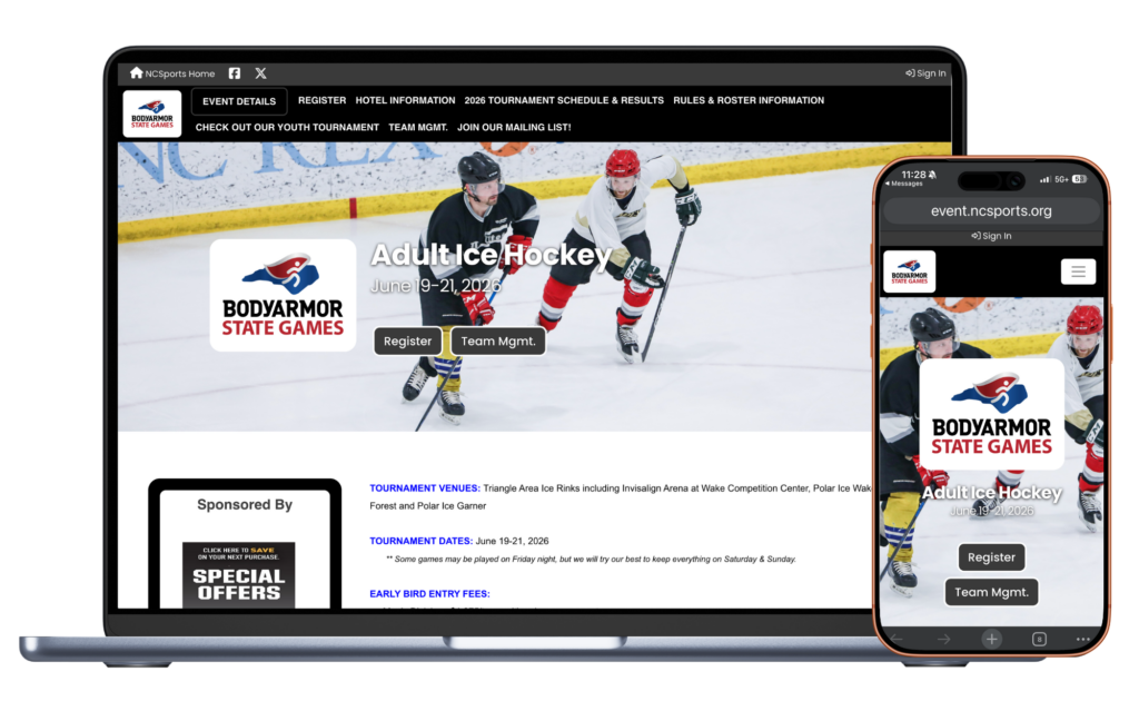 ice hockey registration software