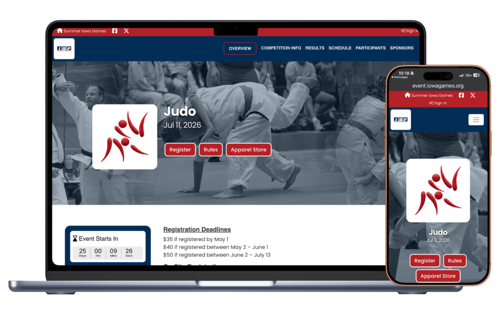 judo registration software