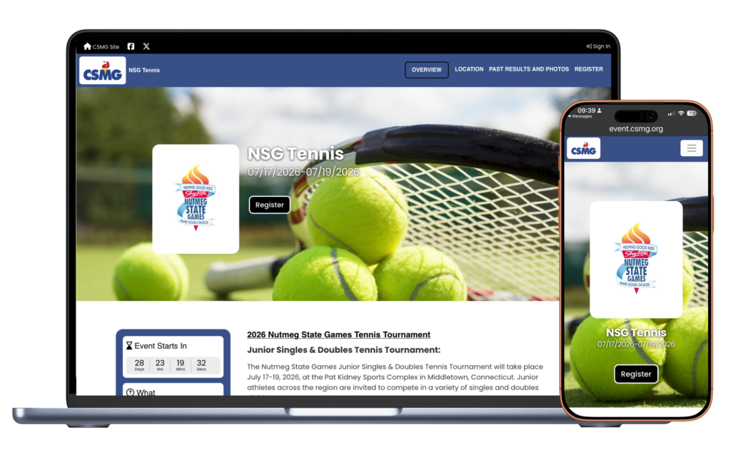 tennis registration software